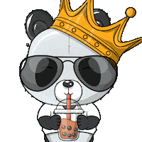 Bubble Tea Sticker by PandaPals