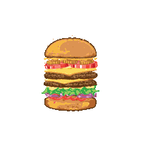 frostburgers vegan burger gravity frost Sticker