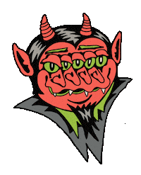 Halloween Devil Sticker by Killer Acid
