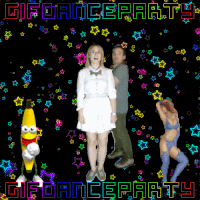 gif_dance_party gif dance party museum of the moving image gif elevator GIF
