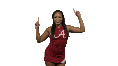 Alabama Football Point Sticker by The University of Alabama