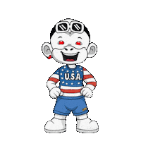 American Flag Usa Sticker by Zhot Shop