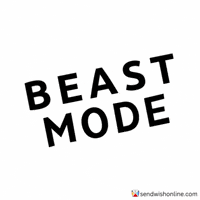 Beast Mode GIF by sendwishonline.com