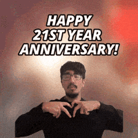 Happy 21St Anniversary GIF