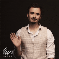 Wave Goodbye GIF by EUX Compagnie d'Improvisation