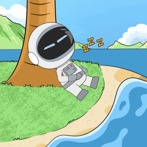 Astroon happy summer mood sleep GIF