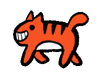 Happy Cat Sticker by Abitan