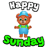 Chilling Happy Sunday Sticker by Lucas and Friends by RV AppStudios