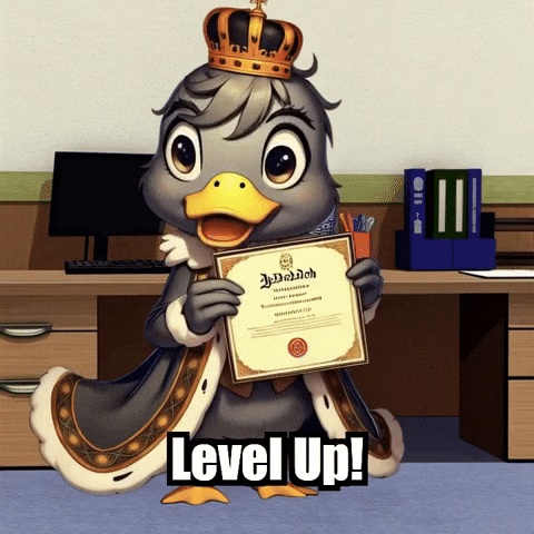 Level Up Success GIF by sirduckbeth