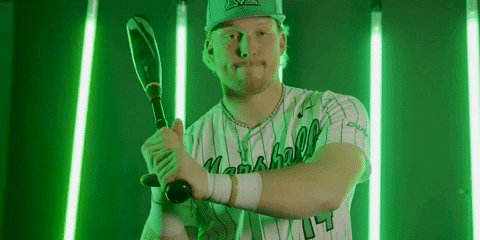 Baseball Ball GIF by Marshall University Athletics