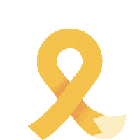 Gold Cancer Sticker by Fundación Vuela