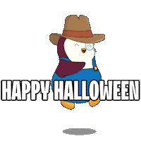 Trick Or Treat Halloween Sticker by Pudgy Penguins