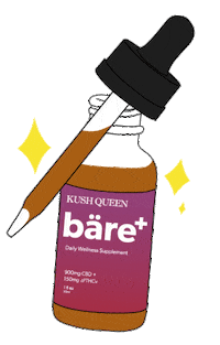 Glitter Cbd Sticker by Kush Queen Shop