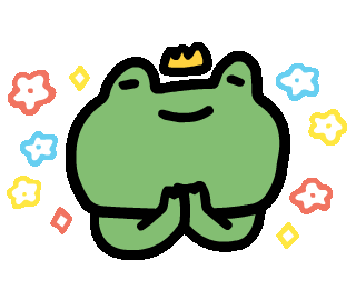 Happy Frog Sticker