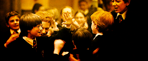 high five harry potter GIF