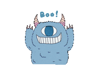 Thisxuanxuan halloween monster boo thisxuanxuan Sticker