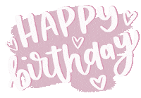 Happy Birthday Hearts Sticker by drawzdek