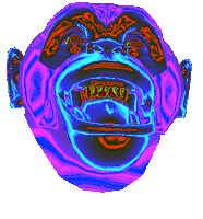 Art Monkey Sticker by badblueprints