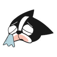 Sad Boston Terrier Sticker by HeeDong