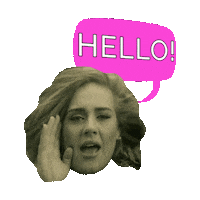 adele hello STICKER by imoji