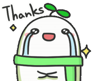 Thanks Seedcher Sticker by 水沐柚子rainpomelo