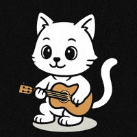 Chat Musique GIF