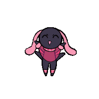 Fecorigs cheering alien dance cute alien Sticker