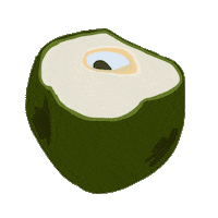 emilysookdeo food fruit coconut caribbean Sticker
