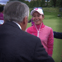 black knight hug GIF by The Evian Championship