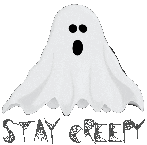 Ghost Stay Creepy Sticker