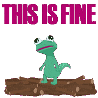 This Is Fine Sticker by Disney Pixar