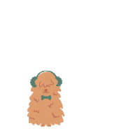 Dog Christmas Sticker by Wüfers