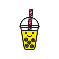 Boba Knitting Sticker by Nerd Bird Makery