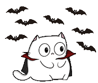 Cat Halloween Sticker