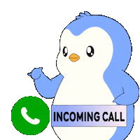 Call Me Waiting Sticker by Pudgy Penguins