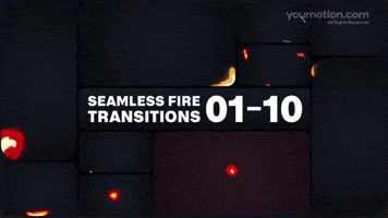 Seamless Fire Transitions 01 10 | Video |You Motion