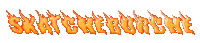 Fire Text Sticker by Zootghost