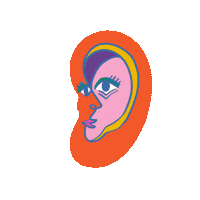 Sound Ears Sticker by #SurdosQueOuvem