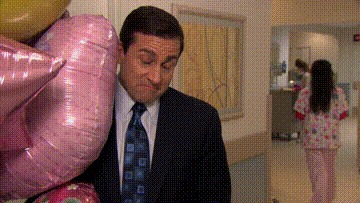 nerdepot giphyupload the office michael scott a lot of hair GIF