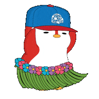 Happy Hula Hula Sticker by Pudgy Penguins