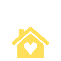 Dwell_with_Dallas home yellow yellowhearthouse Sticker