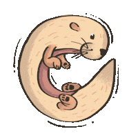 Otter Vidra Sticker