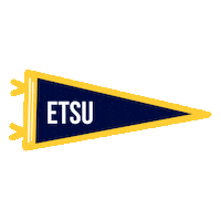 Blue And Gold Tennessee Sticker by ETSU