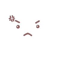 drawpiggyan angry pig unhappy piggy Sticker