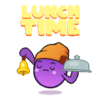 Lunch Eating Sticker by The Grapes