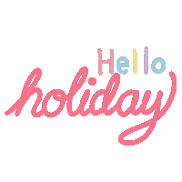 Holiday Hello Sticker