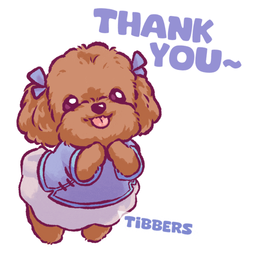 Thanks Thank You Sticker by Lazy Corgi