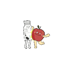 Apple Milk Sticker