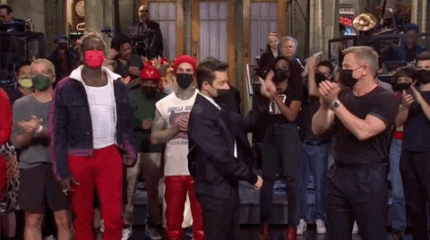 Rami Malek Applause GIF by Saturday Night Live