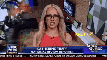 Shut Up GIF by Kat Timpf